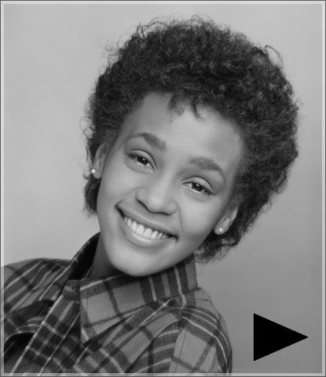 Clips of Whitney Houston singing as a Child